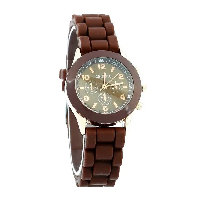 NEW High Quality MINI Women Geneva Watch Casual Silicone wristwatch woman casual dress watch New Fashion Girl