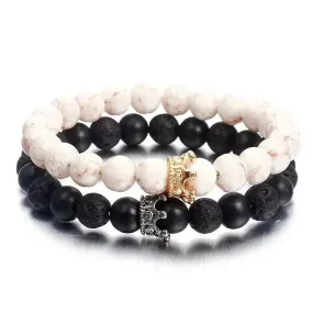 Newst 7 Chakra Bracelet Men Black Lava Healing Balance Beads Reiki Buddha Prayer Natural Stone Yoga Bracelet For Women