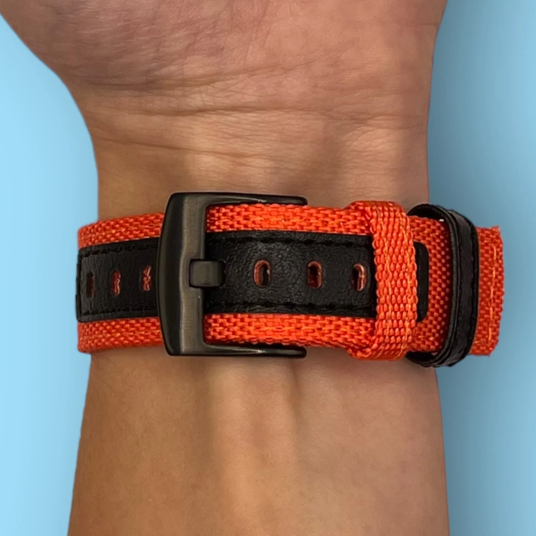 Nylon and Leather Watch Straps Compatible with Xiaomi Redmi Watch 3 Active, Lite & Youth