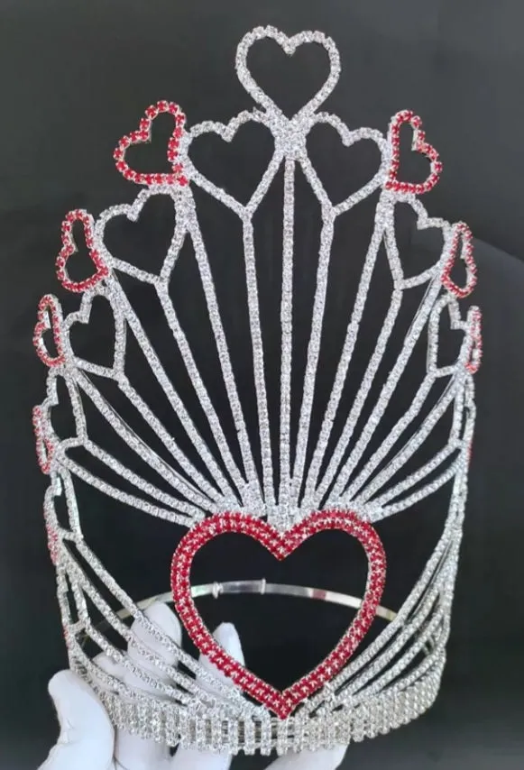 Pageant  tiara Pink hearts princess Queen Crown