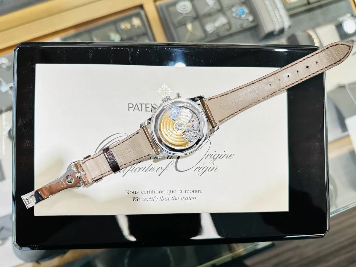 Patek Philippe Annual Calendar Chronograph 5960P Box and Papers PreOwned