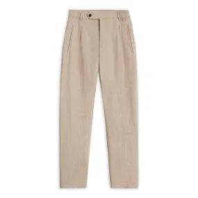 Paul Pinstripe Trouser - Beige