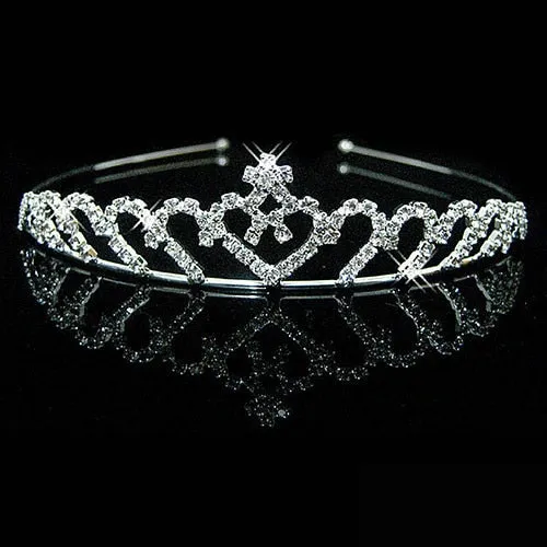 Princess Wedding Bridal Flower Girl Tiara-Crown-Headband Crystal Rhinestone Jewelry Hair Accessories