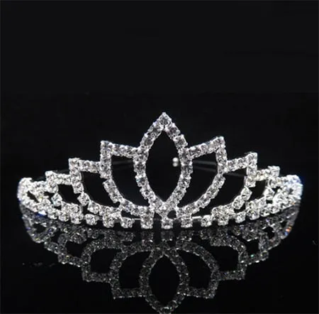 Princess Wedding Bridal Flower Girl Tiara-Crown-Headband Crystal Rhinestone Jewelry Hair Accessories