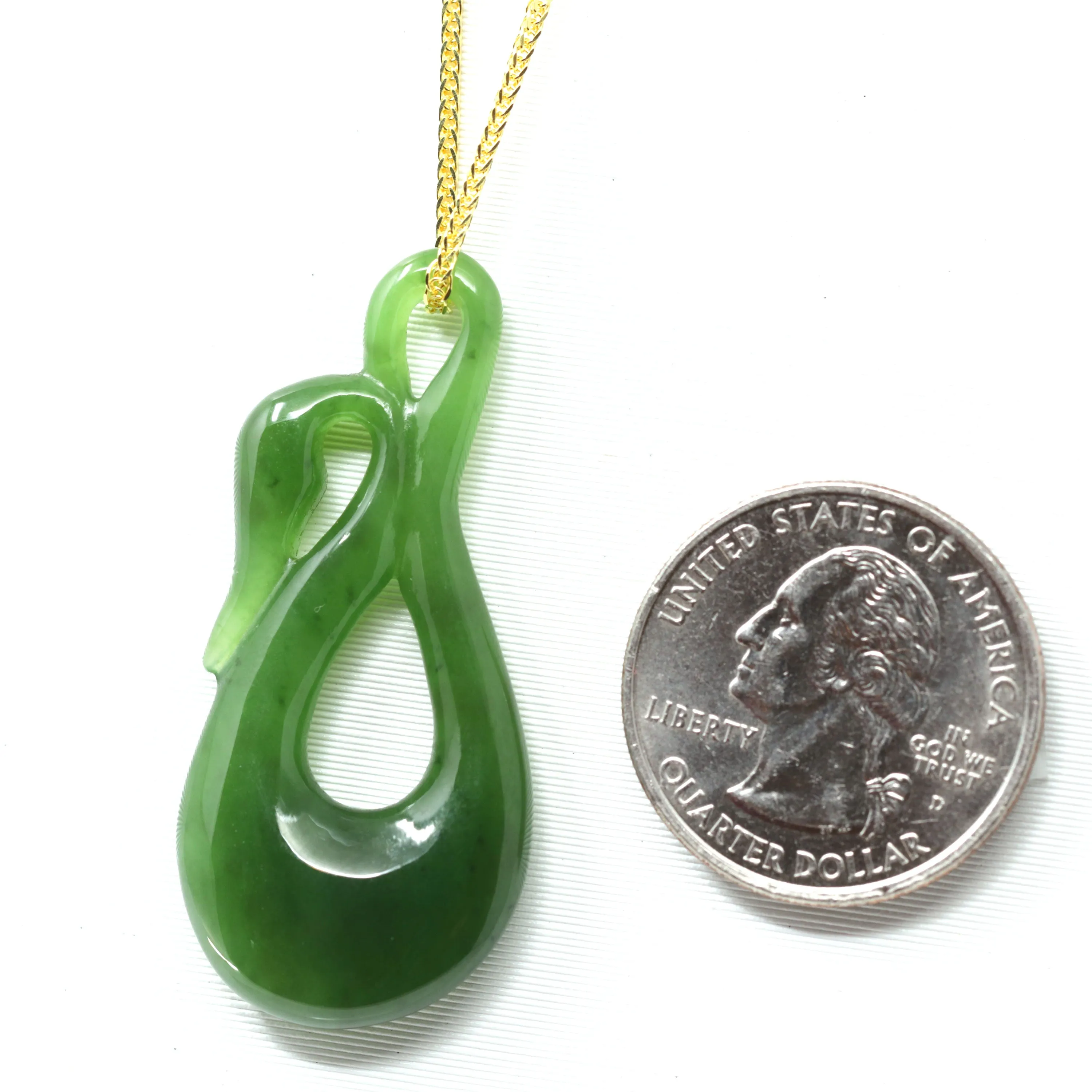 RealJade® "LOVE Swan" Necklace – Represents Harmonious Relationships, Natural Nephrite Jade Swan Necklace