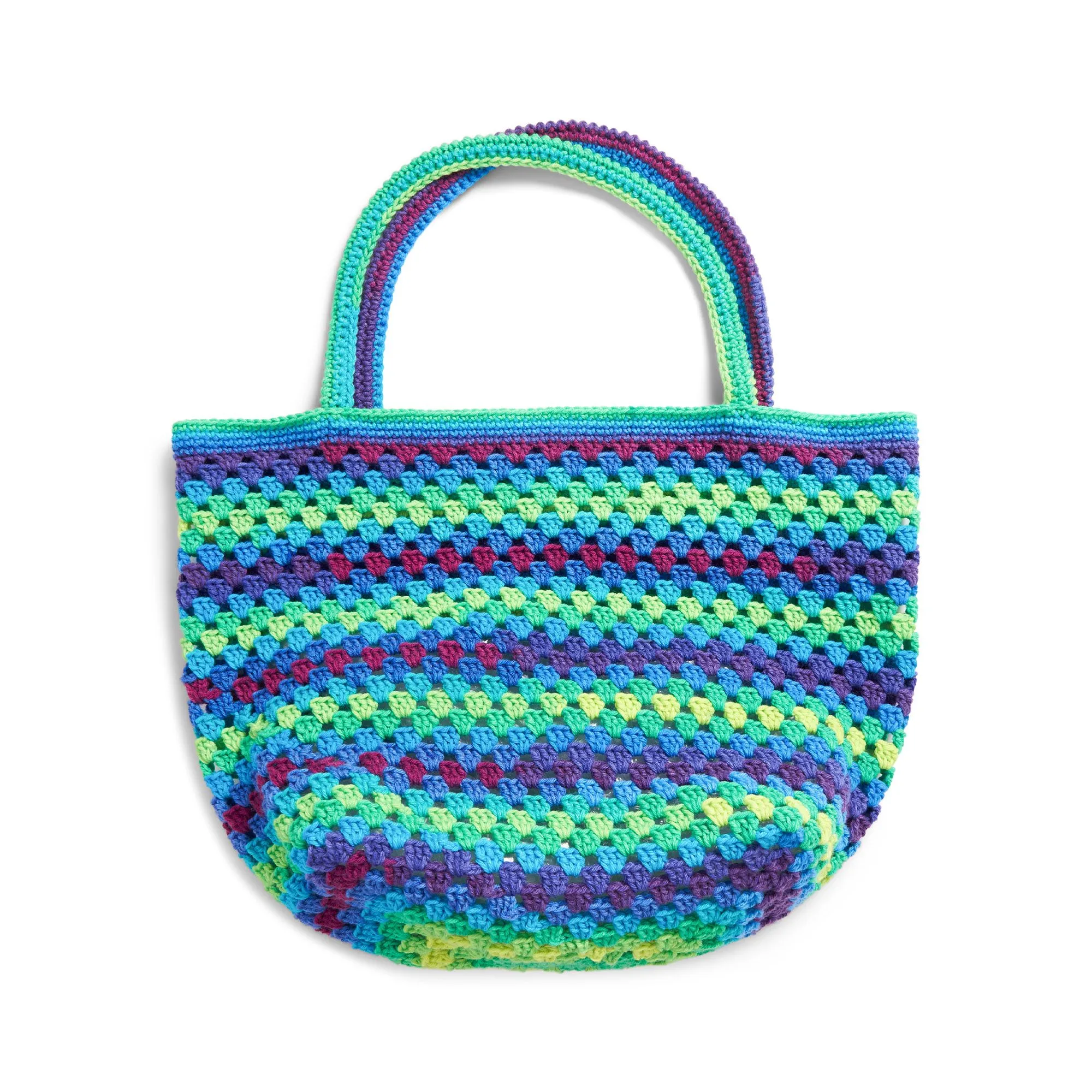 Red Heart Granny Clusters Crochet Tote