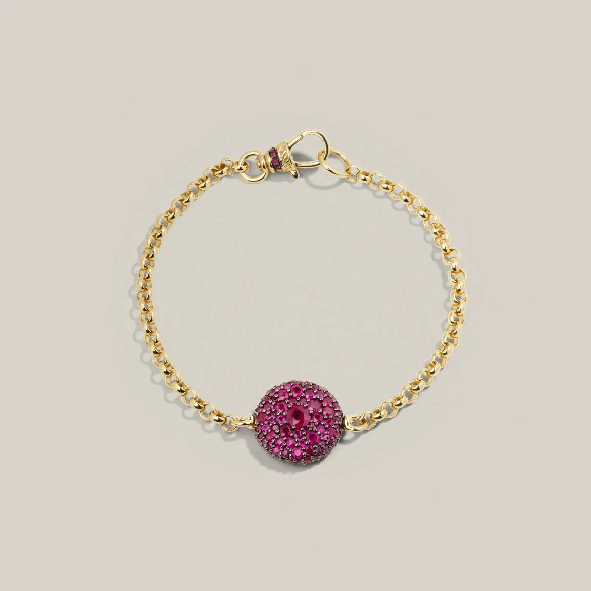 Ruby Pocket Watch Bracelet