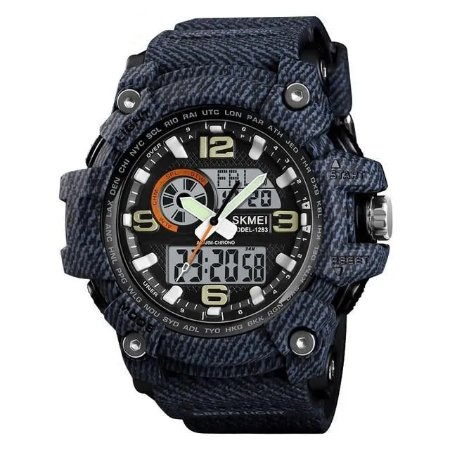 SKMEI 1283 Awesome Chronograph Sport Watch for Men w/ 5Bar Waterproof