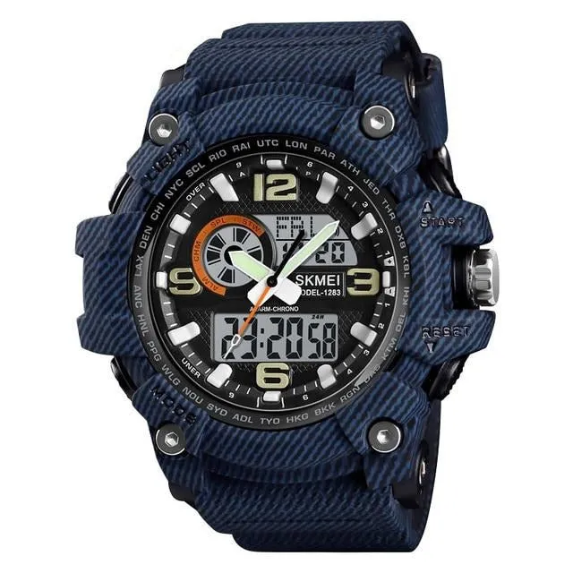 SKMEI 1283 Awesome Chronograph Sport Watch for Men w/ 5Bar Waterproof