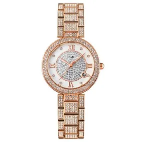 SKMEI 1739 Luxury Wedding Watch for Girls Inlaid w/ Rhinestone