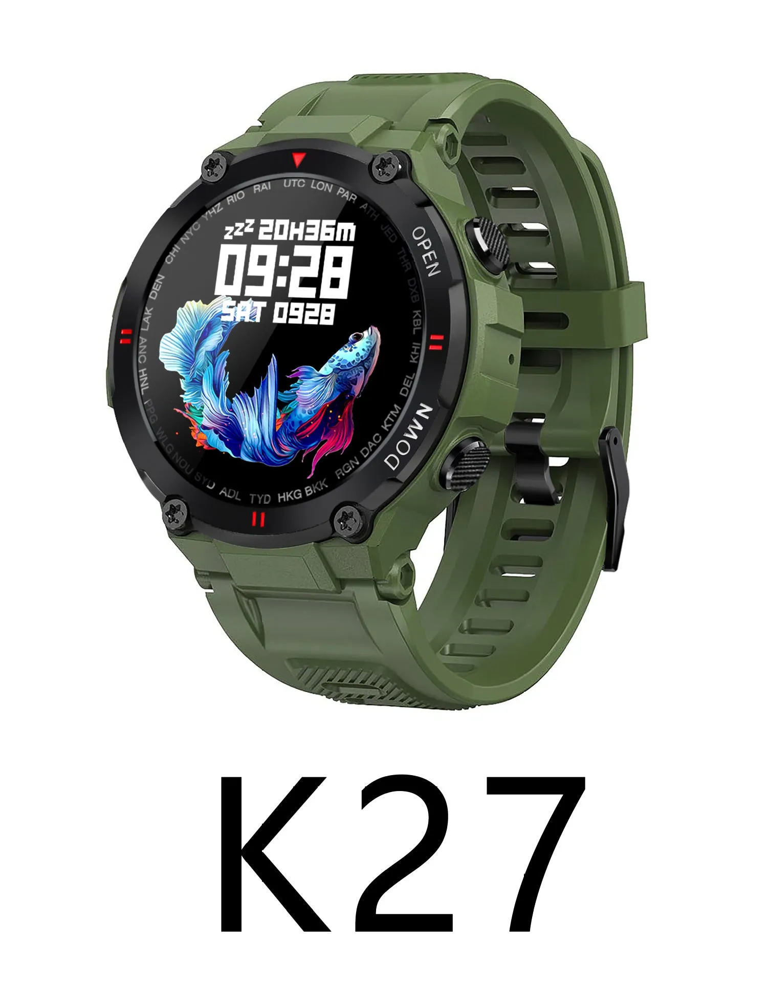 Smart Bracelet K22k27 Call Heart Rate Blood Pressure Oxygen Sports Waterproof Bluetooth Smart Watch