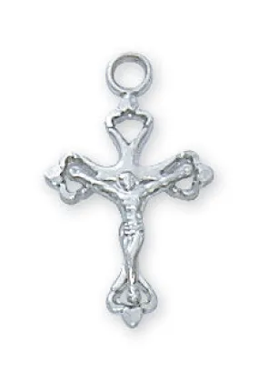 Sterling Crucifix on Baby Chain and Box - L8017B