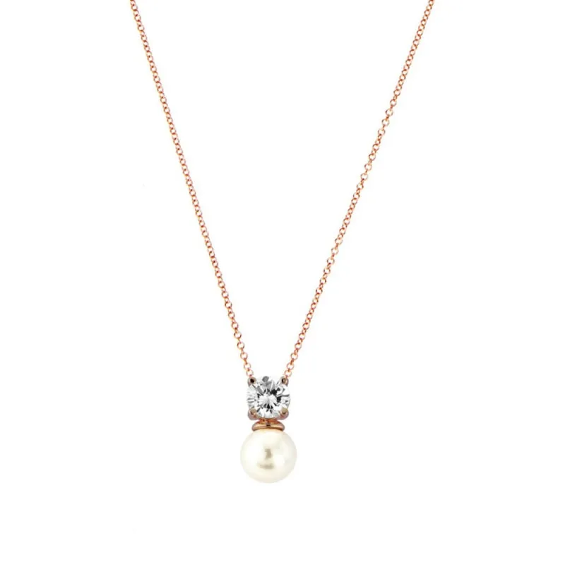 Suki Crystal and Pearl Necklace