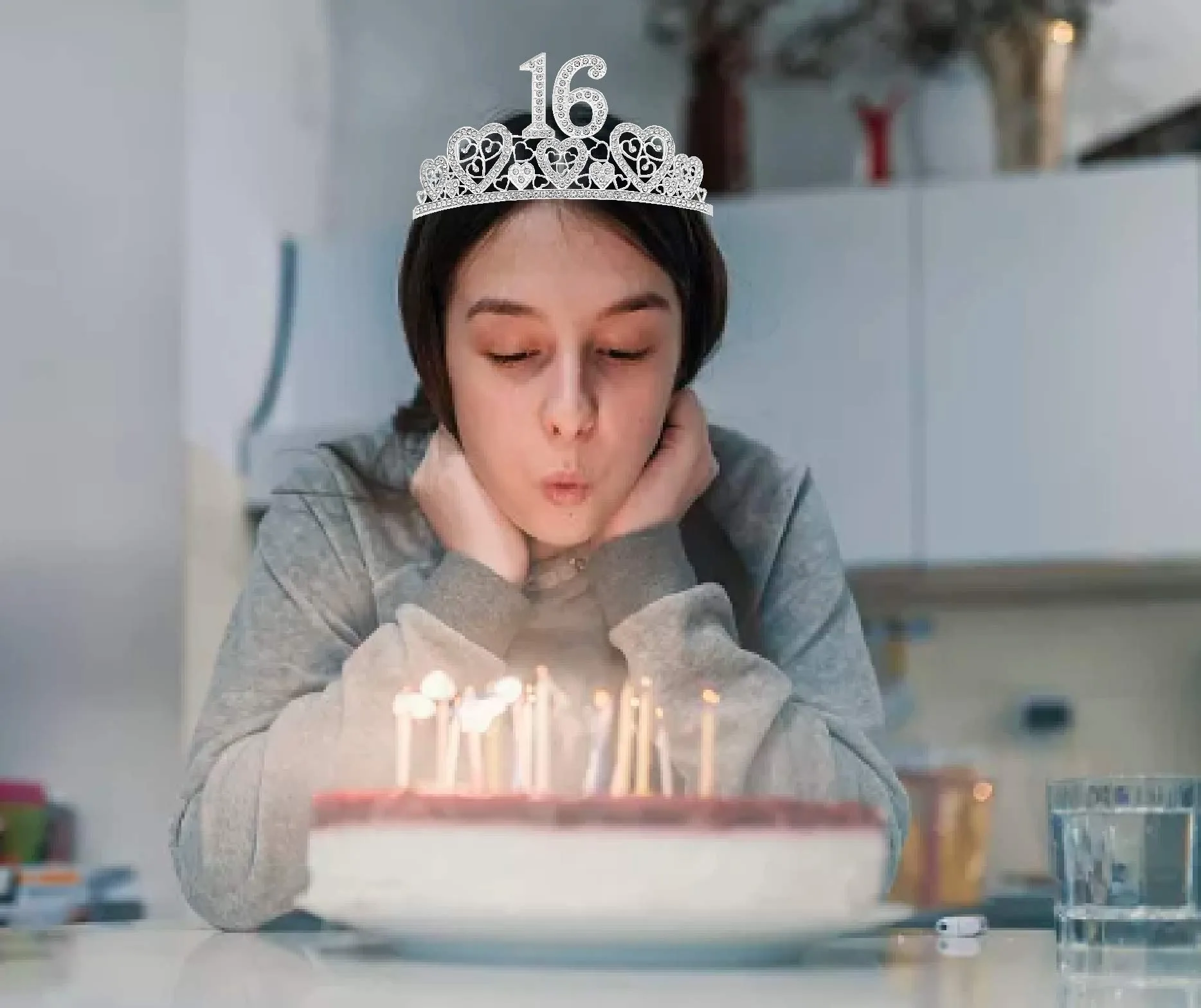 Sweet 16 Birthday,Sweet 16 Birthday Decorations,Sweet 16 Crown and Sash,Sweet 16 Sash,16