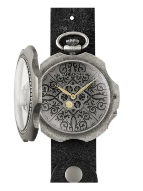 TAMBOORO Men’s watch - TATTOO - DIRTY SILVER - ZIRCONIA - TB-101-SL-ZW-SL-CP