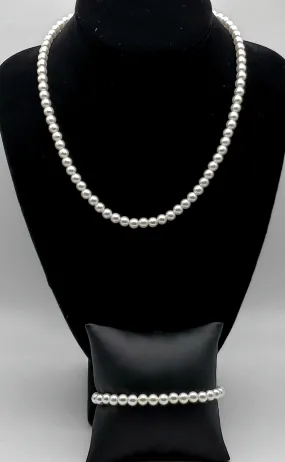 Three-in-One Convertible Faux Pearl Necklace/Bracelet