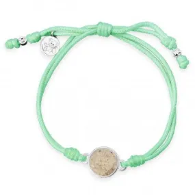 TTW - Mint Green Teddy Bear Bracelet With LBI Sand - Childhood Cancer Care & Research