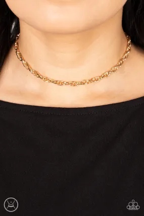 Urban Underdog - Gold Necklace - Paparazzi Accessories