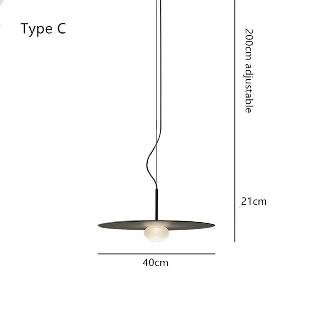 Vibia Led Pendant Lights Designer Postmodern Glass Hanging Lamp For Dining Room Bedroom Nordic Bar Decor Home Kitchen Fixtures