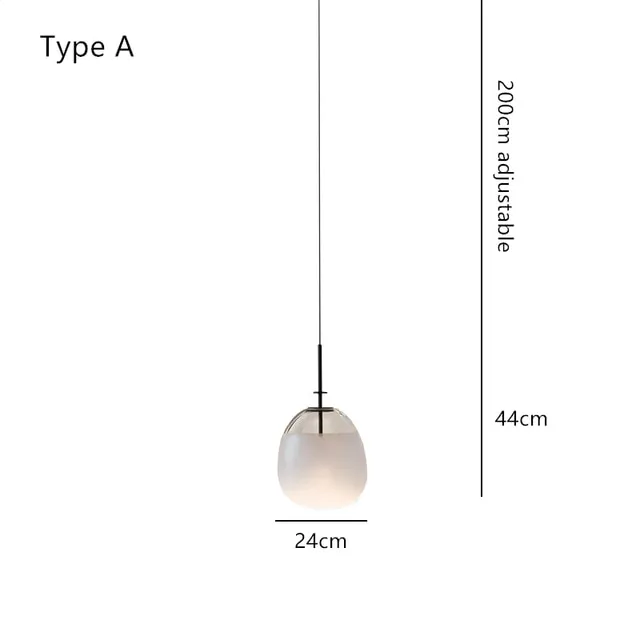 Vibia Led Pendant Lights Designer Postmodern Glass Hanging Lamp For Dining Room Bedroom Nordic Bar Decor Home Kitchen Fixtures