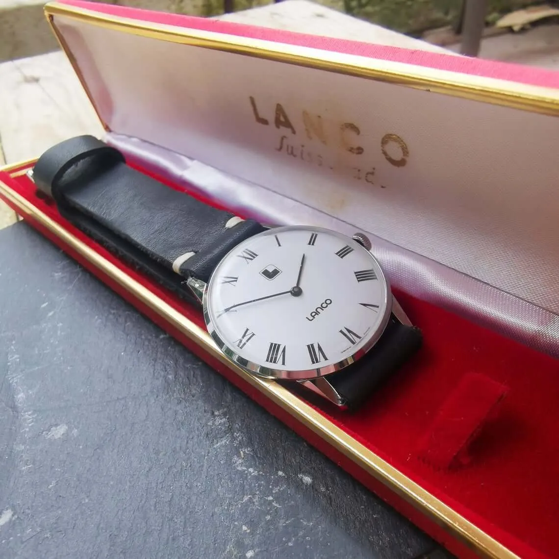 Vintage Men's Lanco Mechanical Stainless Steel Watch