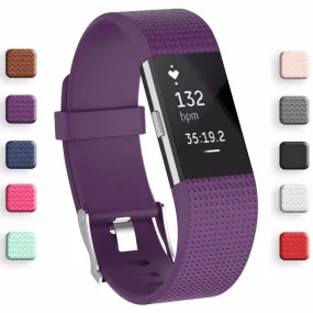 Wristband Wrist Strap Smart Watch Band Strap Soft Watchband Replacement Smartwatch Band For Fitbit Charge 2